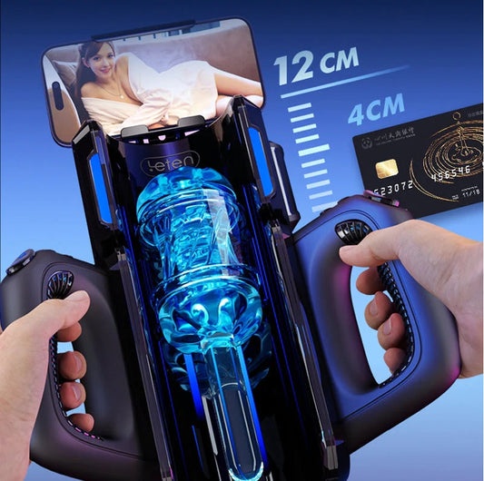 CAPPED- Leten 10 Thrusting High-speed Motor Masturbator Cup With Phone Holder Lurevibe Sex Toys #3