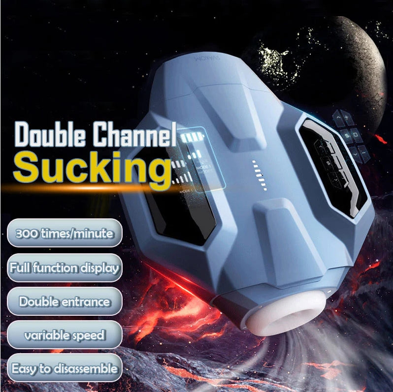 Galaxy Battleship Telescopic & Suction Heated Men's Masturbator