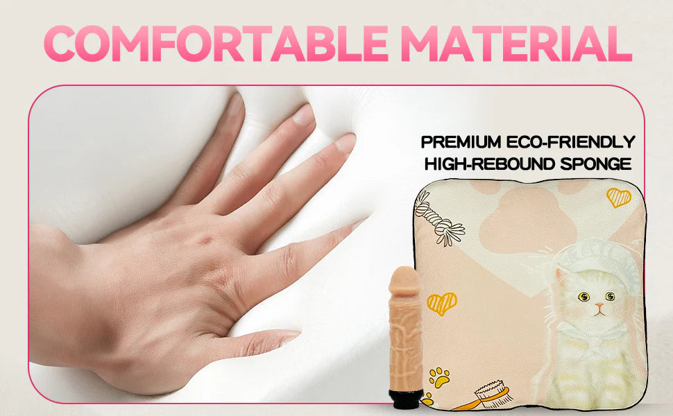 Infinity Pillow With Hidden Dildo Travel Pillow Dildo Toy Remote Contol Sex Machine With 1*Dildo 1 Tongue 1*Remote