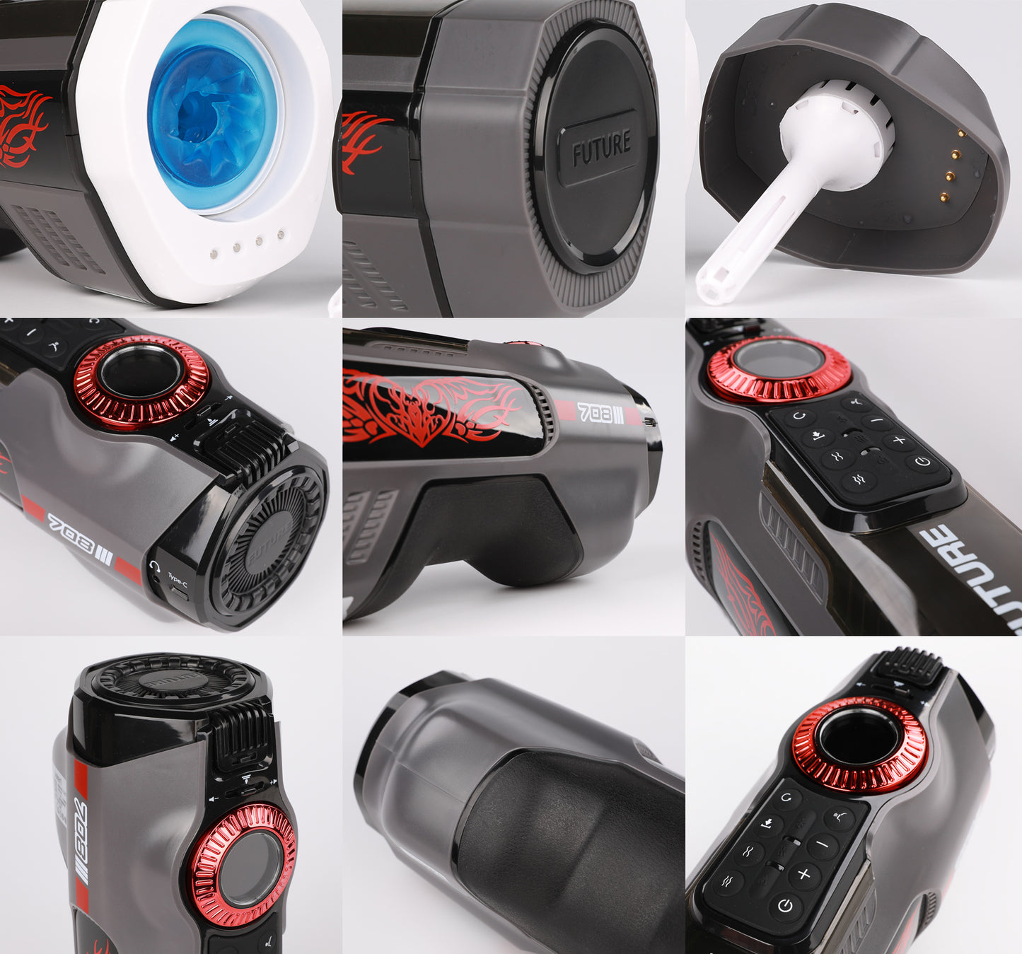 Leten Future Pro Gen 3 Automatic Telescopic Rotating Heating Male Masturbator Future Pocket Pussy