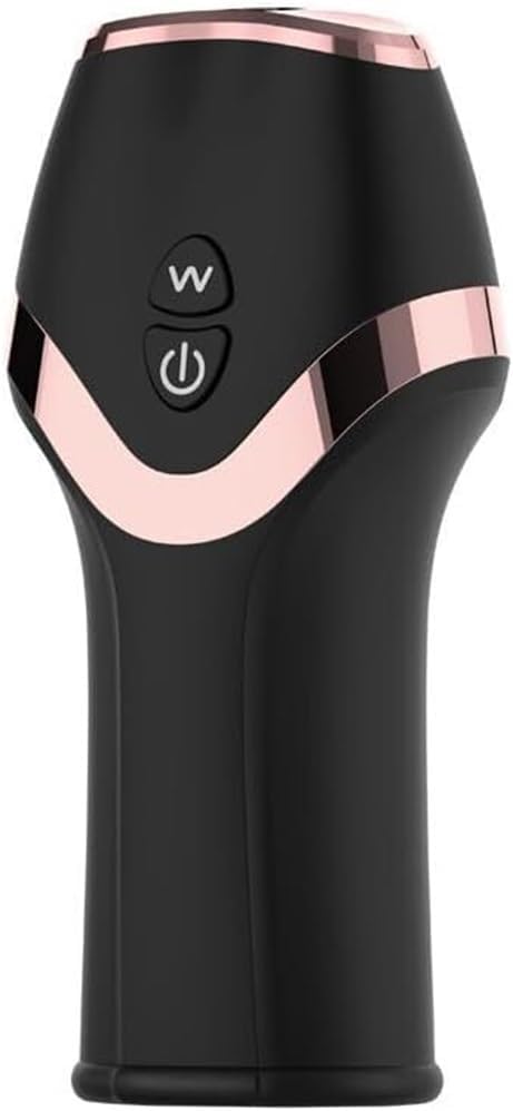 12-mode rechargeable male vibration trainer in black