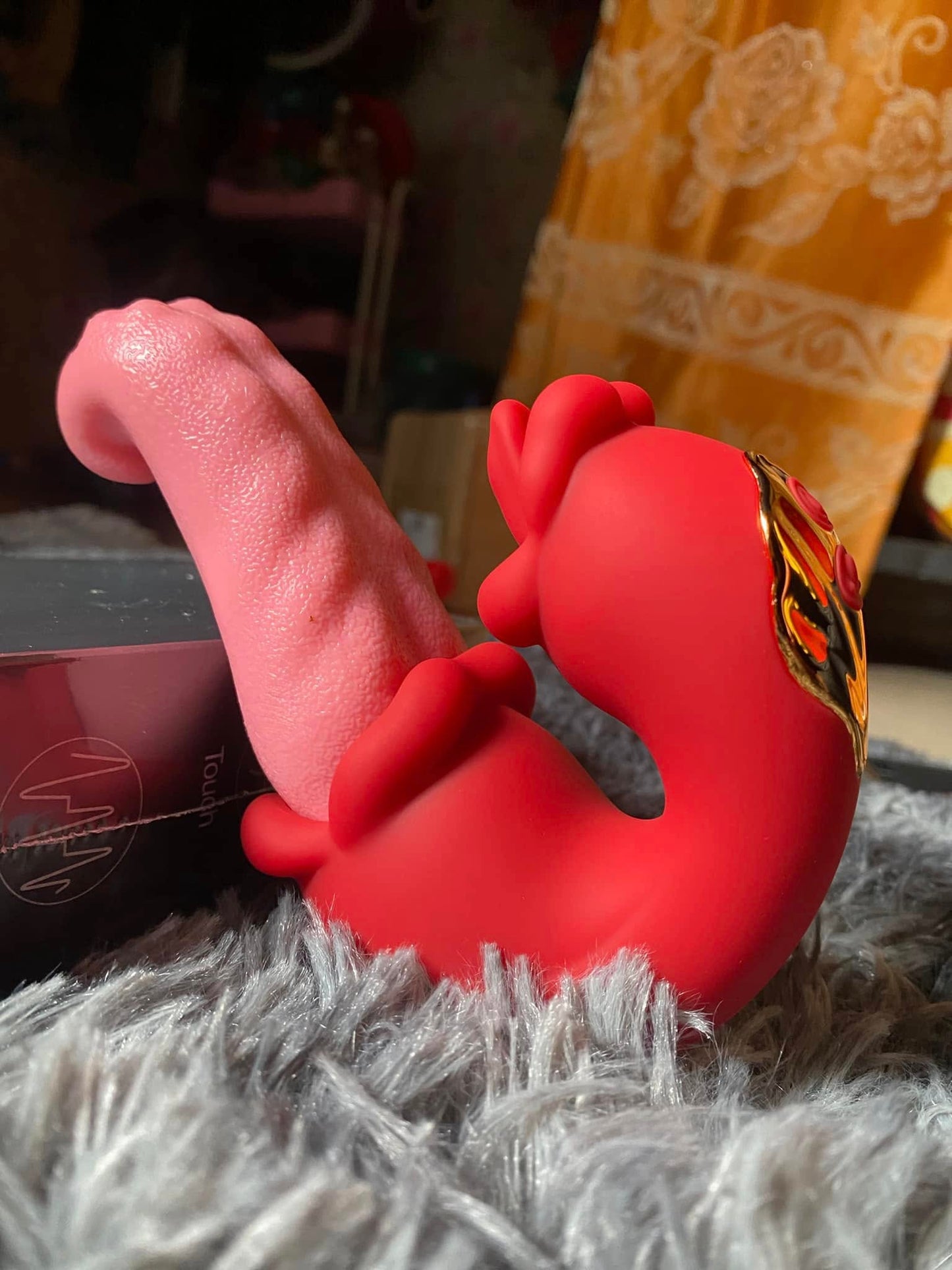 OpalSway Oronova Opal Sway Pink Massager twin rose thrusting g spot vibrator - tongue teasing Rose Viboators Thrusting Tongue Vibrates Women Adult Toys G Spot Vibrator