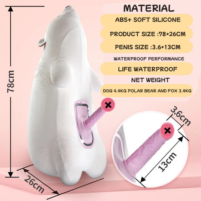 Infinity Pillow Bear Polar Bear Pillow Toy Adult Lurevibe Remote Control Sex Machine