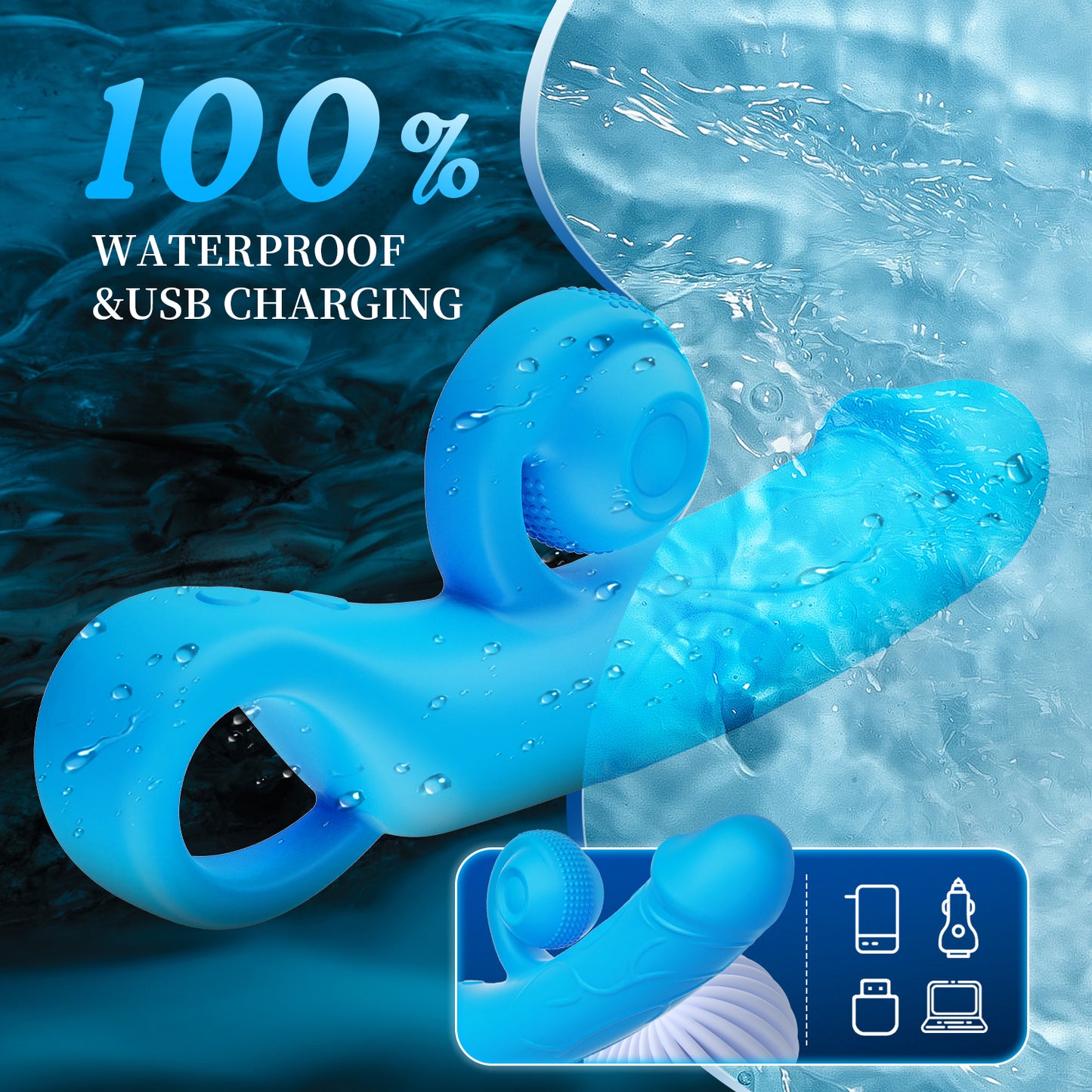 The Snail Vibe G-spot vibrator, a female sex toy with 10 vibration modes and 10 snail modes