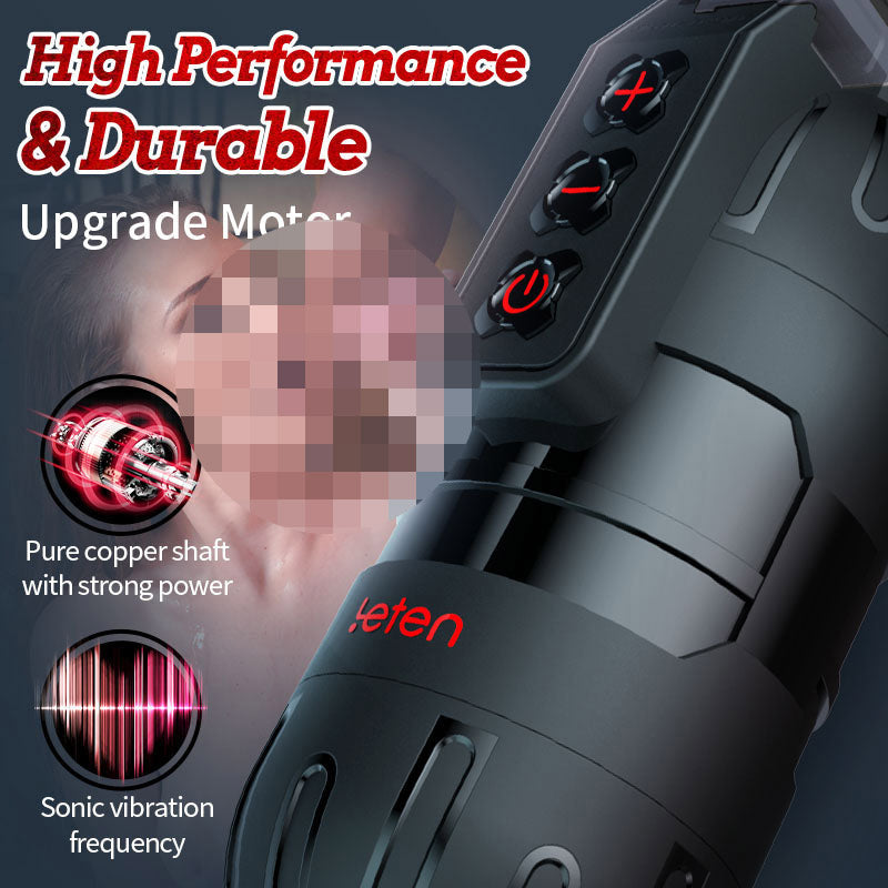 Leten - Flash 10 Vibrating Masturbator and Pussy Pockets 2 in 1 APP Control
