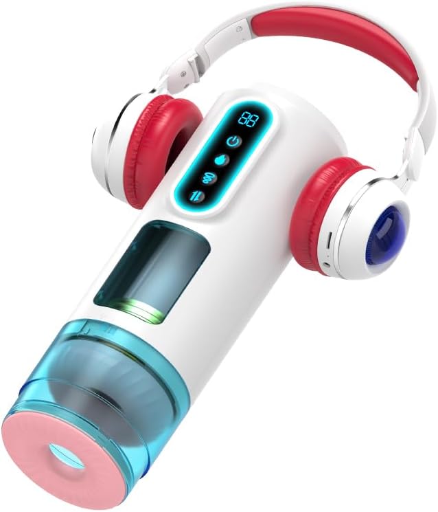 Male Masturbator Sex Toys for Men - Thrusting Male Stroker with 360° Heating, 5-Speed Smooth Motion Blowjob Adult Men's Sex Toy, Silent Brushless Motor, Pocket Pussy Sleeve Erotic Massage Kits
