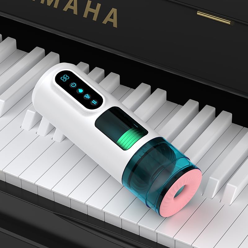 Male Masturbator Sex Toys for Men - Thrusting Male Stroker with 360° Heating, 5-Speed Smooth Motion Blowjob Adult Men's Sex Toy, Silent Brushless Motor, Pocket Pussy Sleeve Erotic Massage Kits