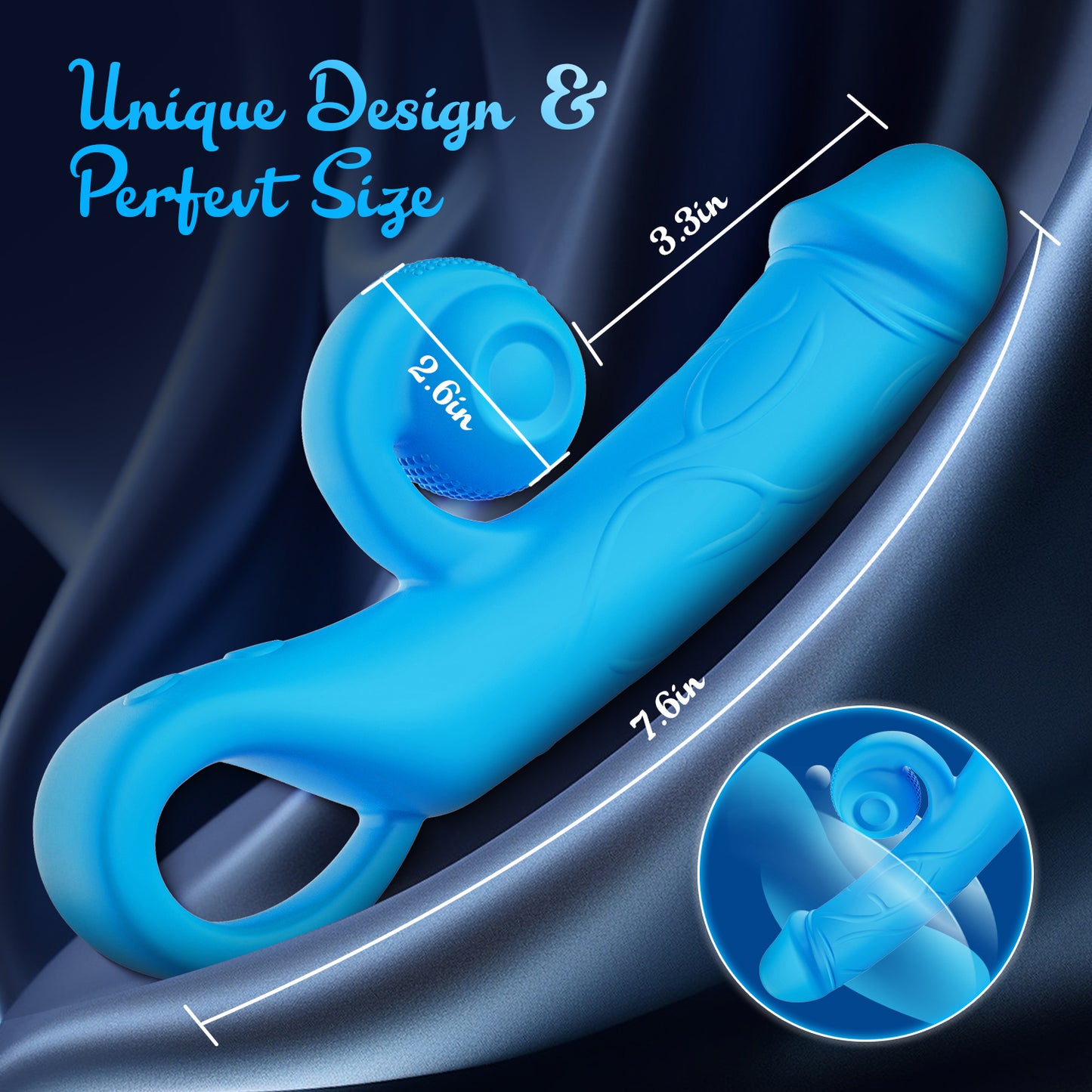 The Snail Vibe G-spot vibrator, a female sex toy with 10 vibration modes and 10 snail modes