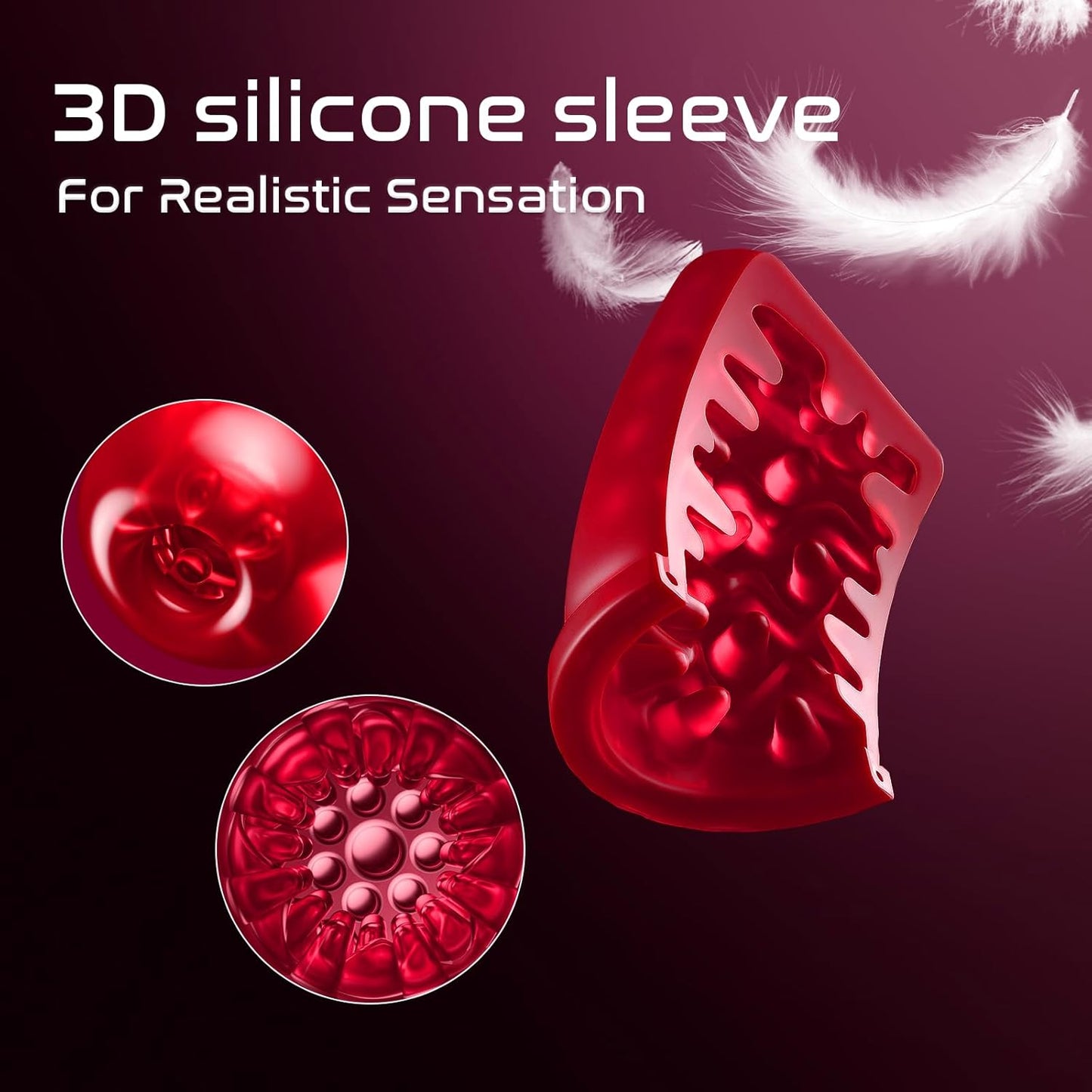 Pocket Pussy Automatic Male masturbator Penis Pump -Sex Toy formen VIIGOO Male Sex Toys with 5 thrustings & 9 rotations Masturbation Cup Adult Toy Stroker,Blowjob Sex Machine for Men's Toy