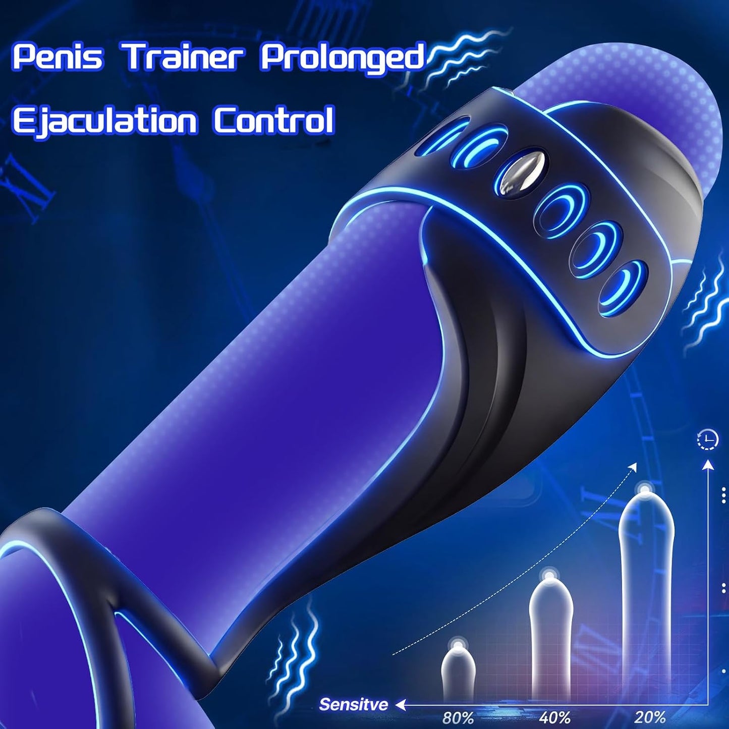 App-Controlled Wearable Male Vibrator Trainer – 9 Modes & Adjustable Fit