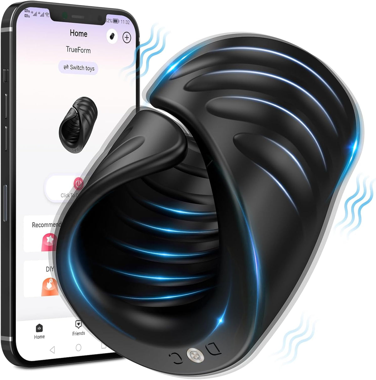 Male Sex Toys for Men - Male Masturbator Penis Training Vibrator with APP Control, Vibrating Sex Toy Strokers Glans Trainer Stimulator, Mens Sex Machine Masturbators Adult Edible Sensual Delights