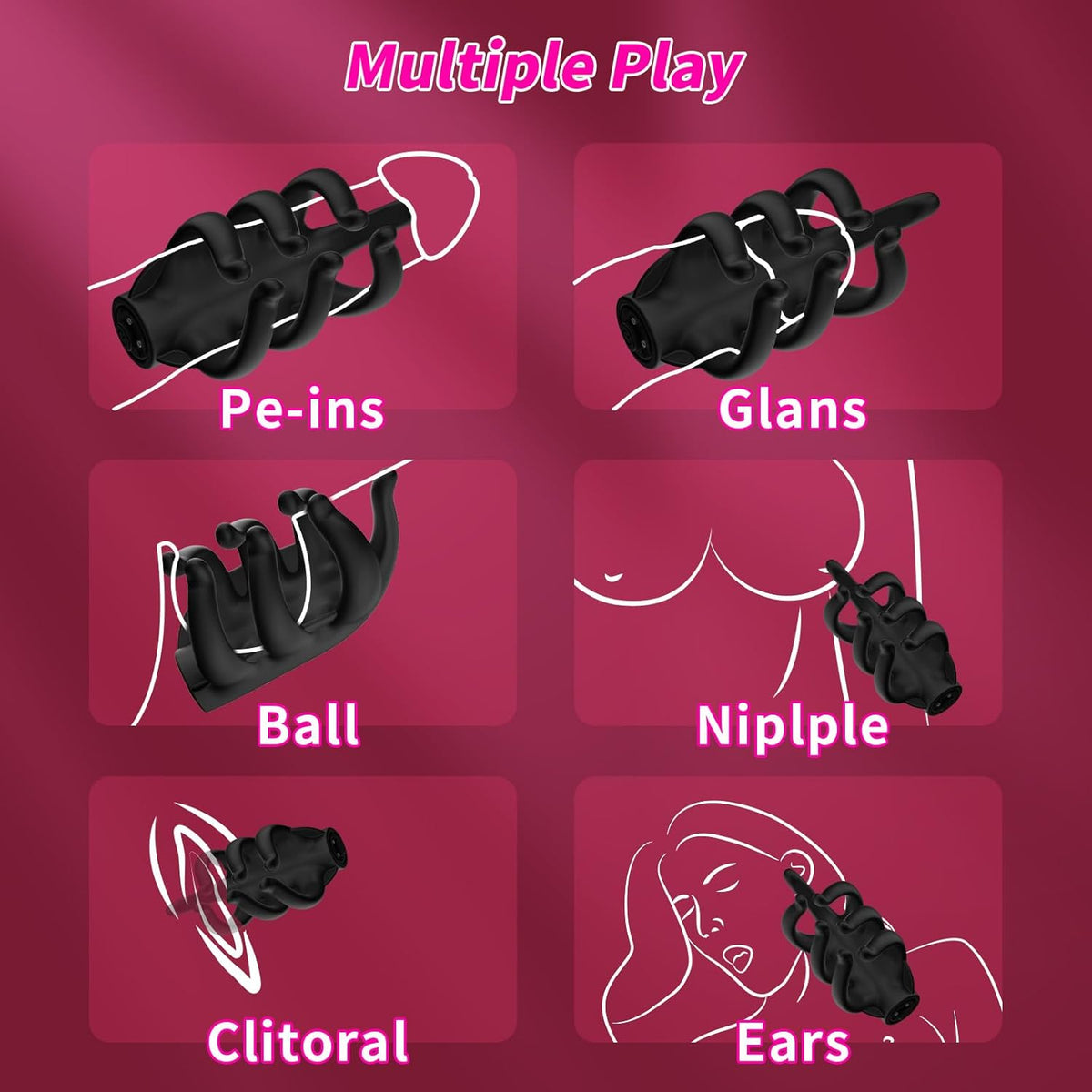 Male Sex Toys Penis Vibrator, Male Masturbator Sex Toys with 10 Vibrating Modes, Finger-Shaped Penis Trainer Extender & Prolong Endurance, Adult Sex Toy & Games for Men Women Couples