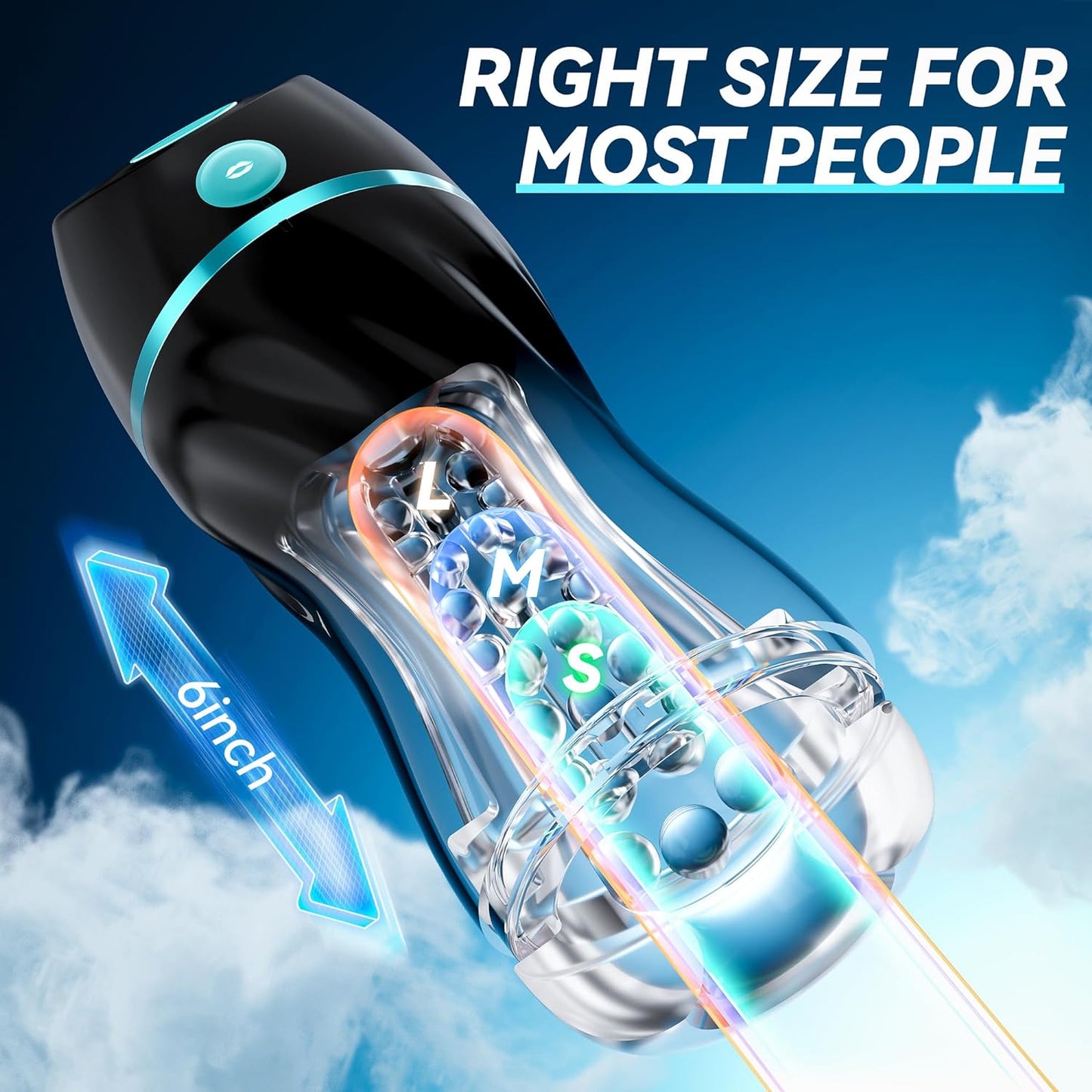 EINSEO Automatic Sucking Male Masturbators - Upgraded 7 Vibration & Suction Hands Free Pocket Pussy Male Stroker with 3D Realistic Textured, Blowjob Toy Mens Adult Male Sex Toys for Men