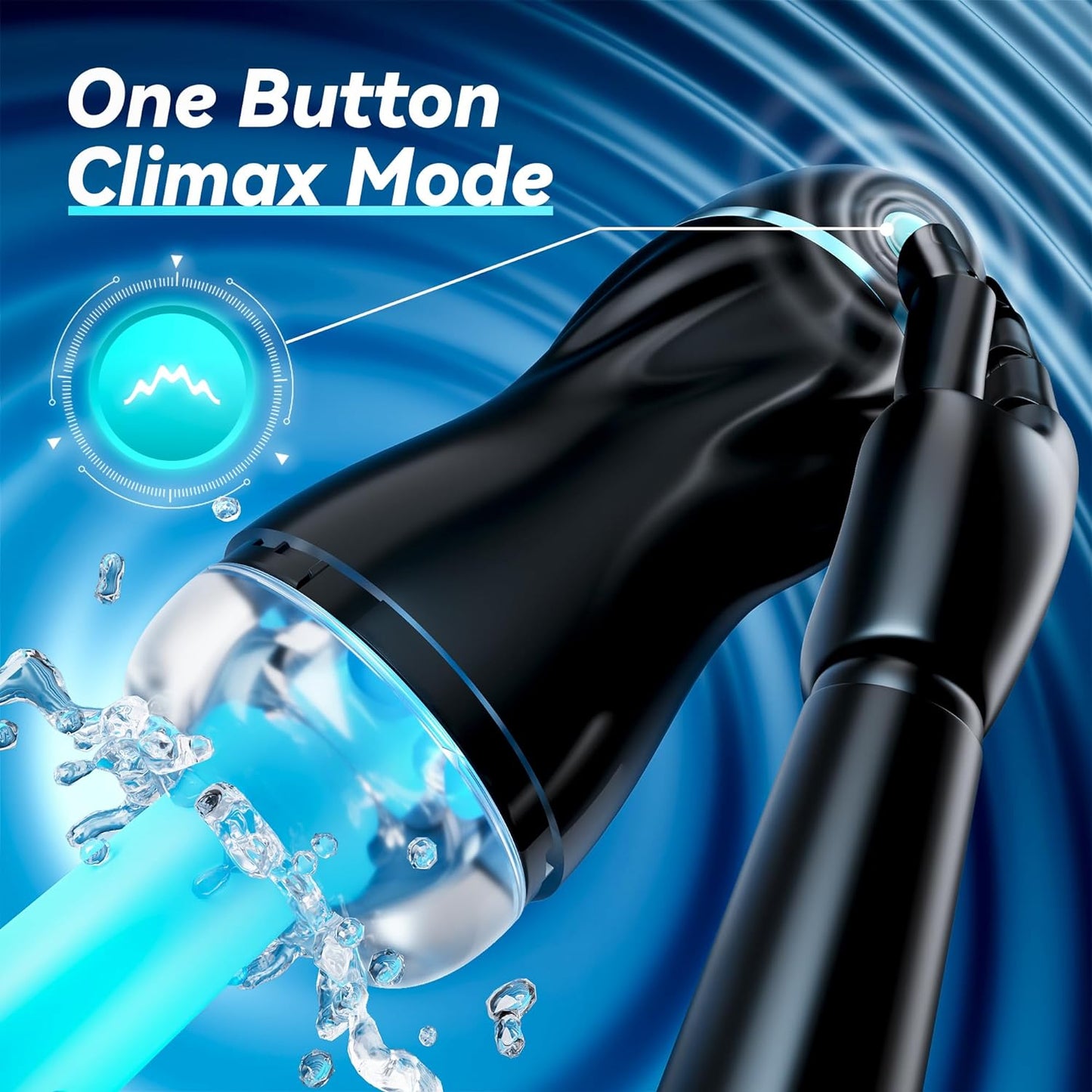 EINSEO Automatic Sucking Male Masturbators - Upgraded 7 Vibration & Suction Hands Free Pocket Pussy Male Stroker with 3D Realistic Textured, Blowjob Toy Mens Adult Male Sex Toys for Men