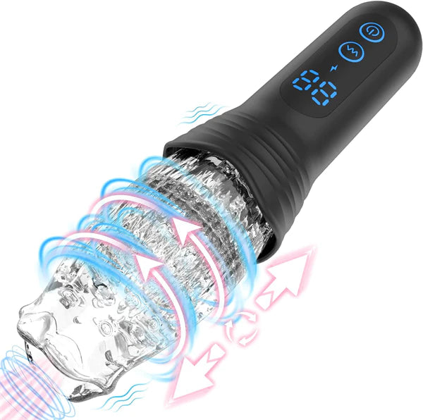 2024 New - Gawk Gawk 3000 Gluck Gluck 3000 Gauk Gauk 3000 Gwak Gwak 3000 Machine 360° Telescopic & Rotating & Vibrating Supre Enjoy Men’s Masturbation Cup