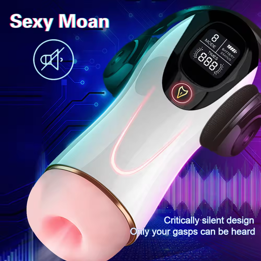 FOX M30 Automatic Male Masturbator Cup Sucking Vibration Real Vagina Pocket Pussy Penis Oral Sex Machine Toys For Man
