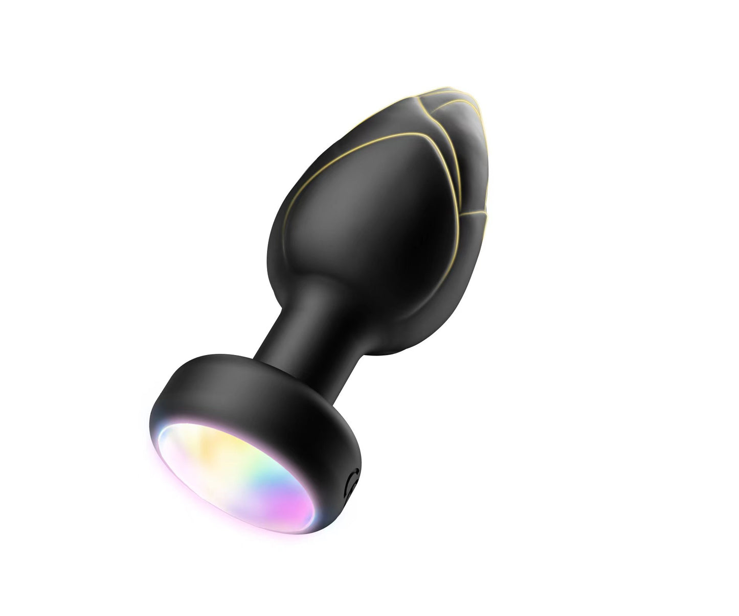 Led Light Up Butt Anal Plug Red Black 10 Light Up & Vibration modes