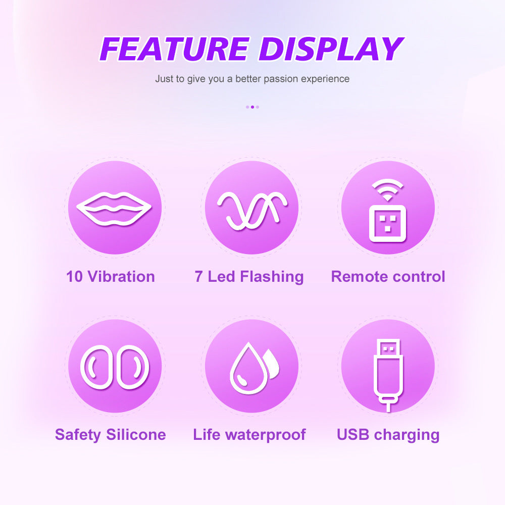 Led Light Up Butt Anal Plug Red Black 10 Light Up & Vibration modes