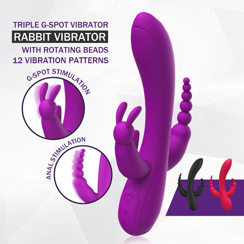 Love Bunny Vibrating G Bunny Rechargeable Silicone Rabbit Style Vibrator
