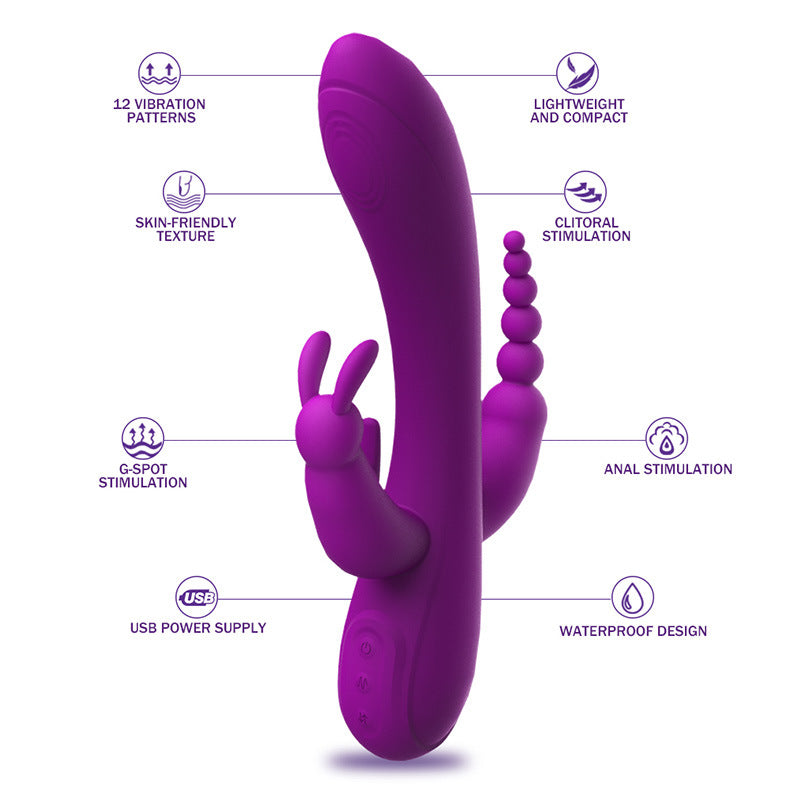 Love Bunny Vibrating G Bunny Rechargeable Silicone Rabbit Style Vibrator