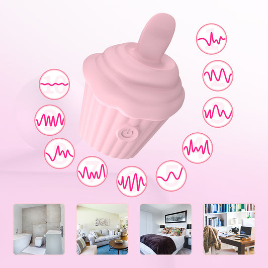CUPCAKE - Cup Cake Licking Vibrator Vibrating Clitoral Sucking Sex Toy For Women