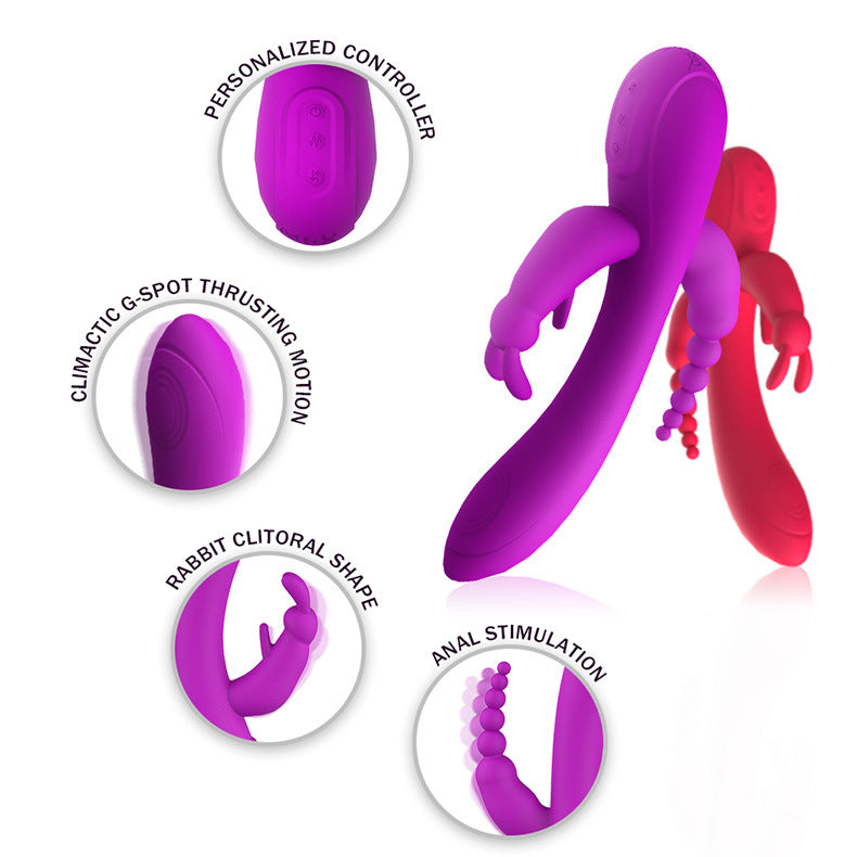 Love Bunny Vibrating G Bunny Rechargeable Silicone Rabbit Style Vibrator
