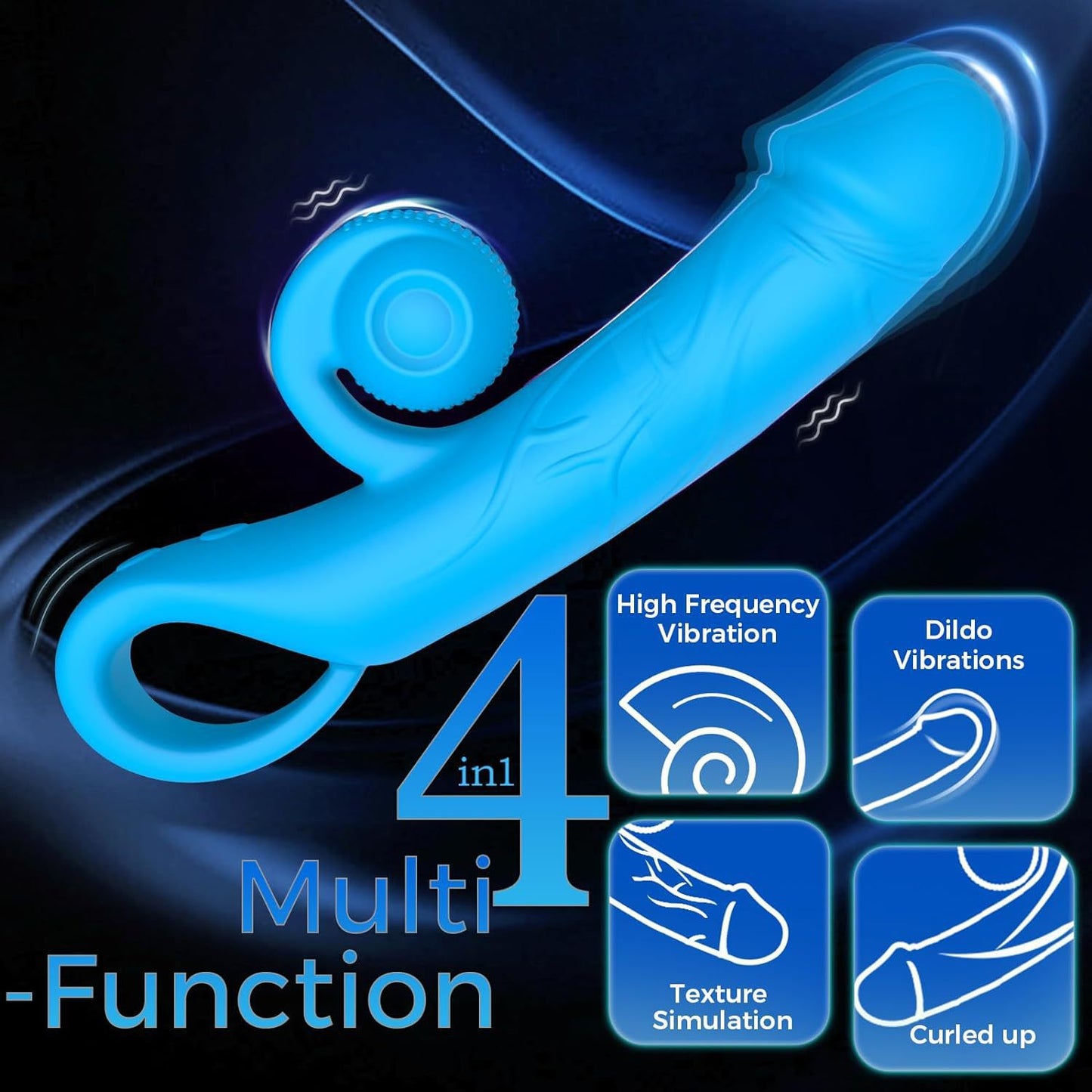 The Snail Vibe G-spot vibrator, a female sex toy with 10 vibration modes and 10 snail modes