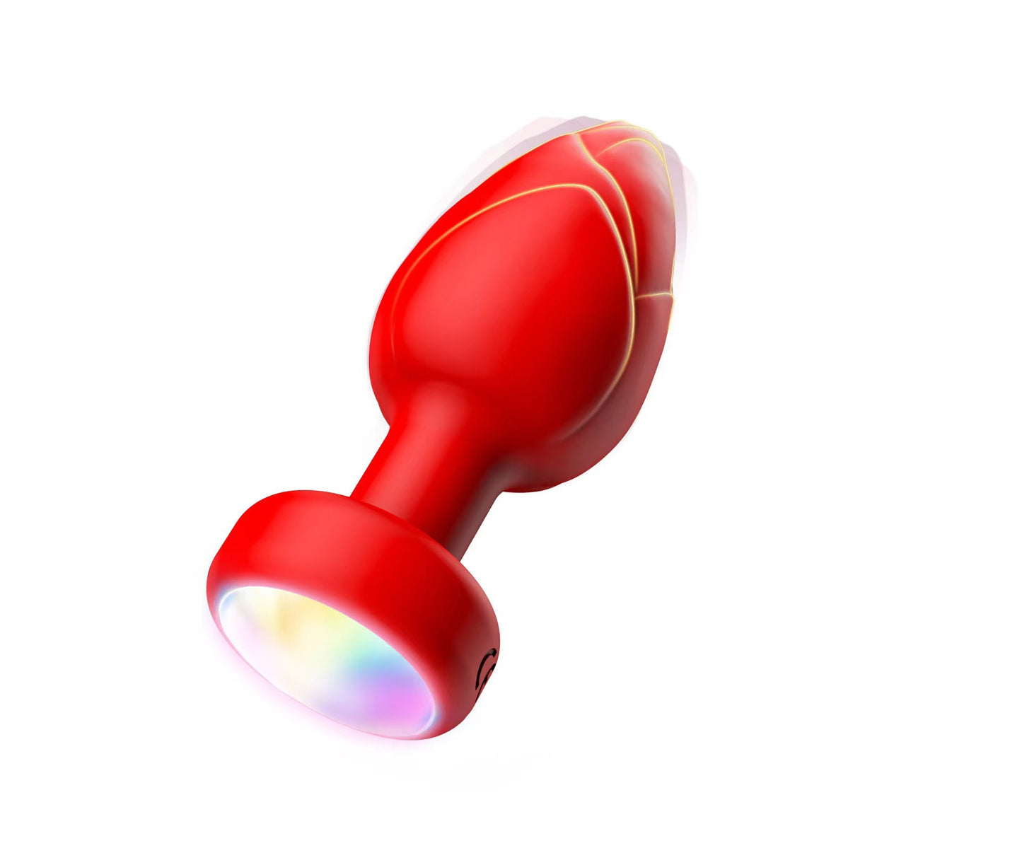 Led Light Up Butt Anal Plug Red Black 10 Light Up & Vibration modes