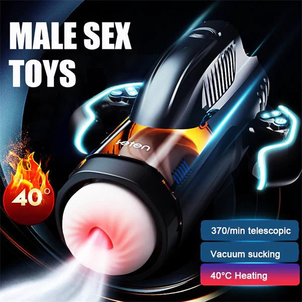 Leten BERMUDA STORM Hand-held Telescopic Sucking Pronunciation Male Masturbator