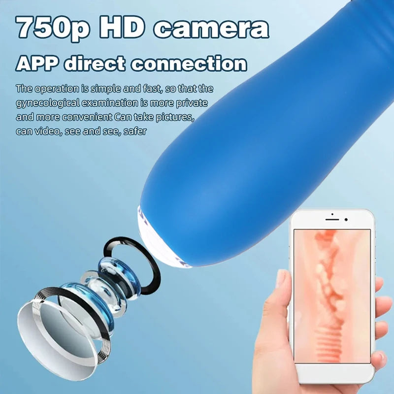 Hidden HD 750p Camera App Control Dildo Vibrator for Women Intelligent Heating Female Masturbator  Peeping Vagina Sex Toys for Couple