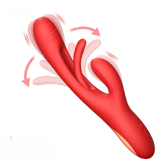Bora - Rabbit Tapping G-Spot Av Wand Vibrator Sex Toy For Women