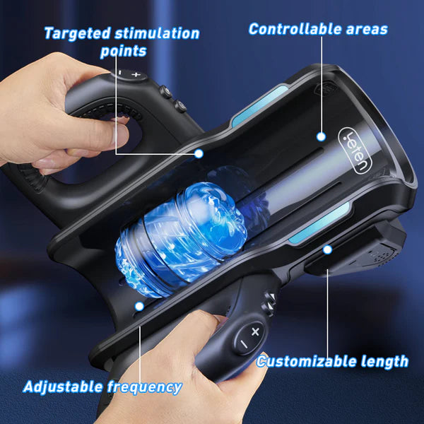 CAPPED- Leten 10 Thrusting High-speed Motor Masturbator Cup With Phone Holder Lurevibe Sex Toys Maestro sex machine