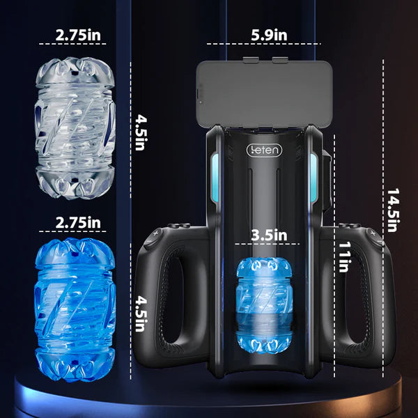 CAPPED- Leten 10 Thrusting High-speed Motor Masturbator Cup With Phone Holder Lurevibe Sex Toys Maestro sex machine