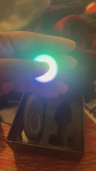 Led Light Up Butt Anal Plug Red Black 10 Light Up & Vibration modes
