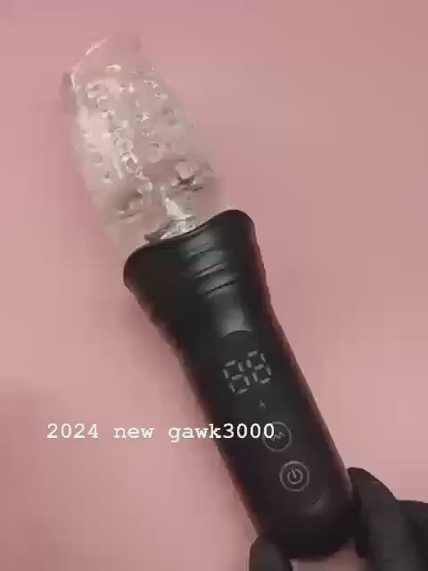 New - Gawk Gawk 3000 Gluck Gluck 3000 Gauk Gauk 3000 Gwak Gwak 3000 Machine 360° Telescopic & Rotating & Vibrating Supre Enjoy Men’s Masturbation Cup