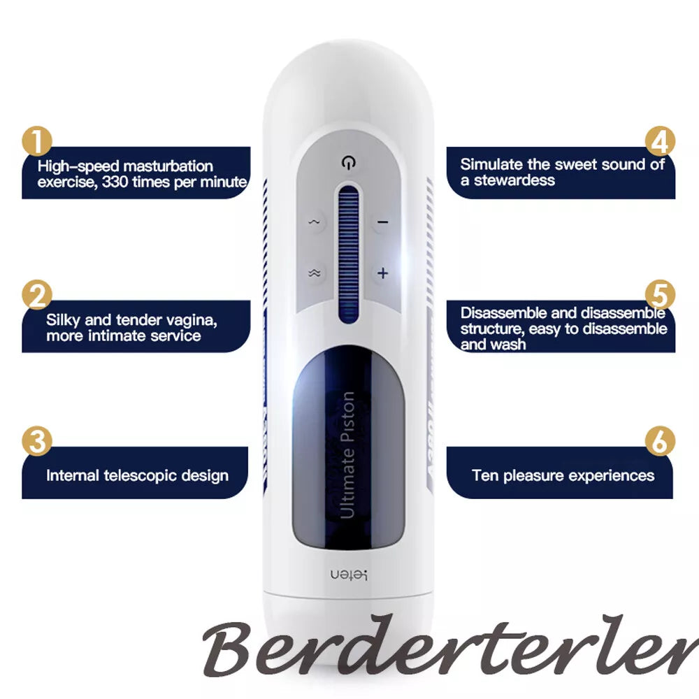 Leten sm380 ultimate piston super masturbator leten Automatic Male Mastusbafor Men's Masterburators Sucking Men Masturebstor Thrusting Devices Adult Toy Auto Bj Machine Pocket Puzzy Man Masturebstor