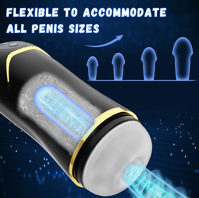 Evander Auto Sucking Male Masturbator - Vibrating & Waterproof