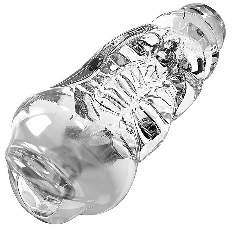 Cosmic Black Hole Sucking Clip Suction Transparent Remote Control Blowjob Male Masturbator Cup - Gawk 3000