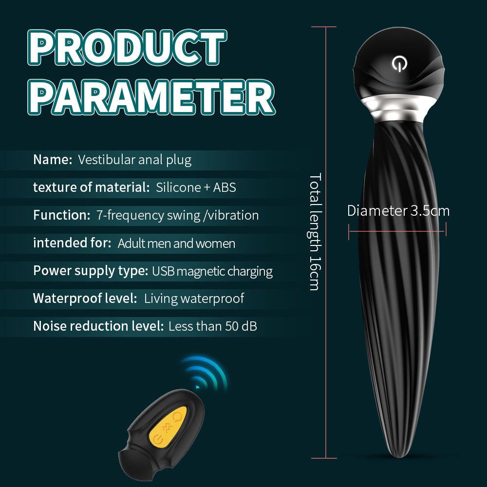 360° Rotate Electric Anal Plug Prostate Massager Sex Toys for Couple