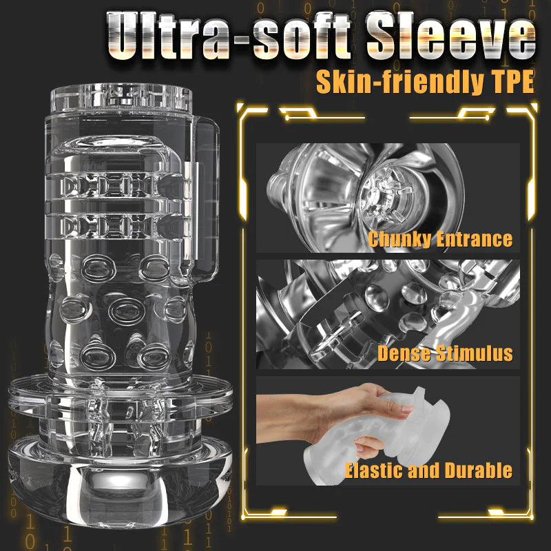 G-PLS Rotate Enjoyable 10-Frequency Vibration Cup On Man No Legs Hurt
