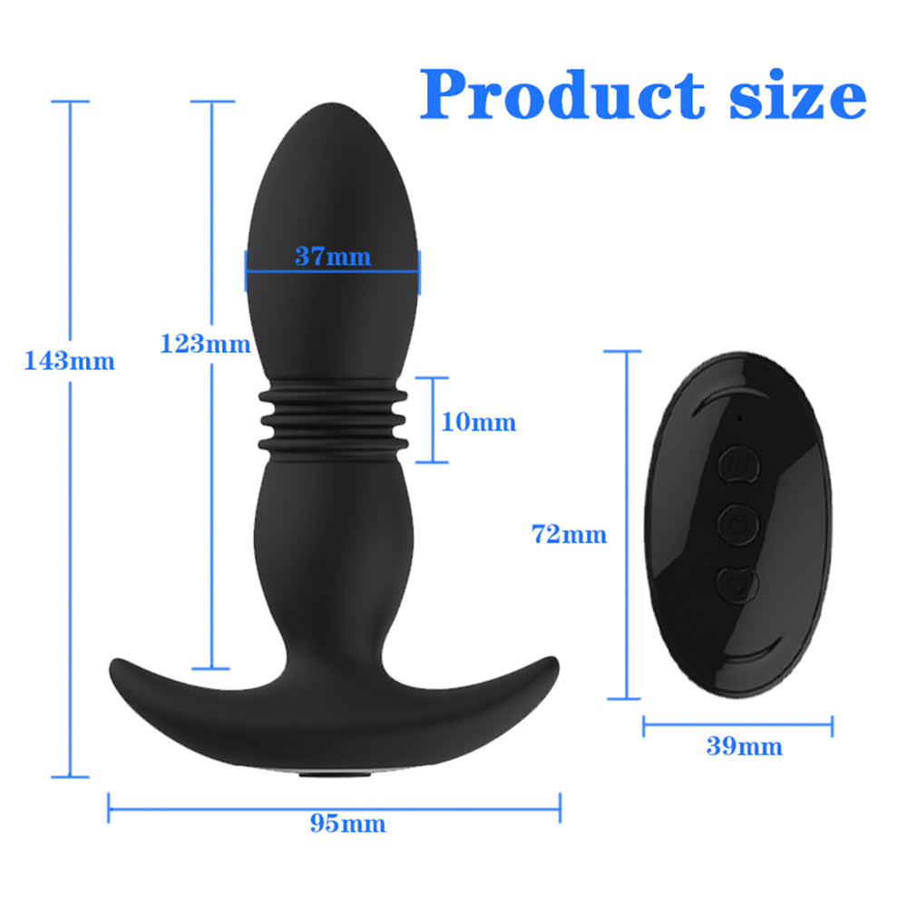 10 Function Automatic Silicone Pretty Love Plug Anal Prostaat Massager Pure Plug