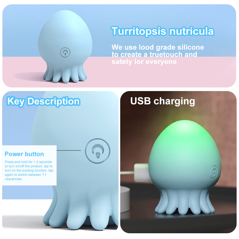 Octopus Shaped Sex Toy Vibrator Massager For Female Women
