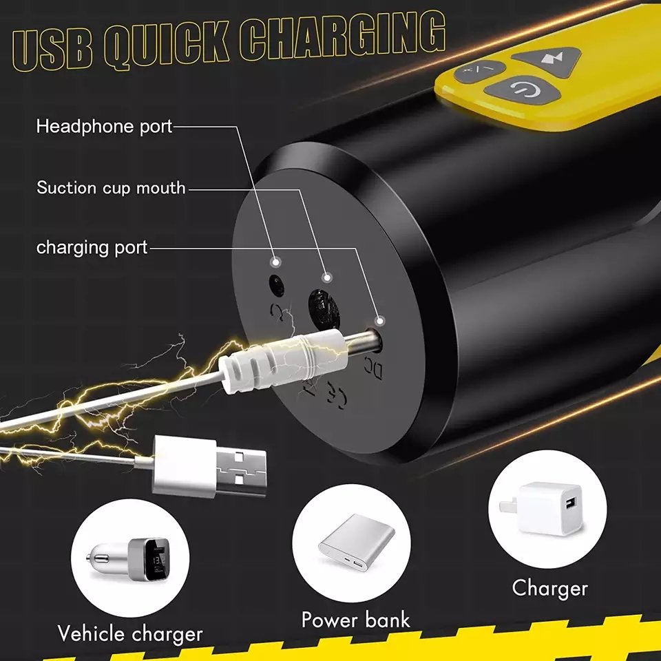 Rotating Bumblebee Electric Male Stroker - Gawk 3000