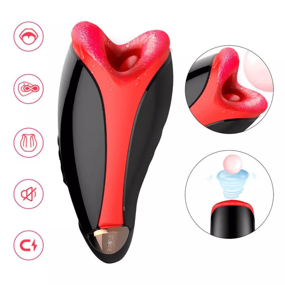 Bigtongue Men Vibrator Masturbation Cup - Gawk 3000