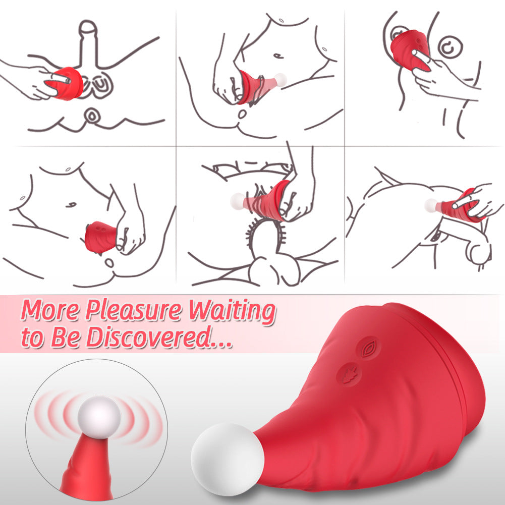 LRRH-Santa Hat Vibrator Gspot Vibrator, Clit Stimulation