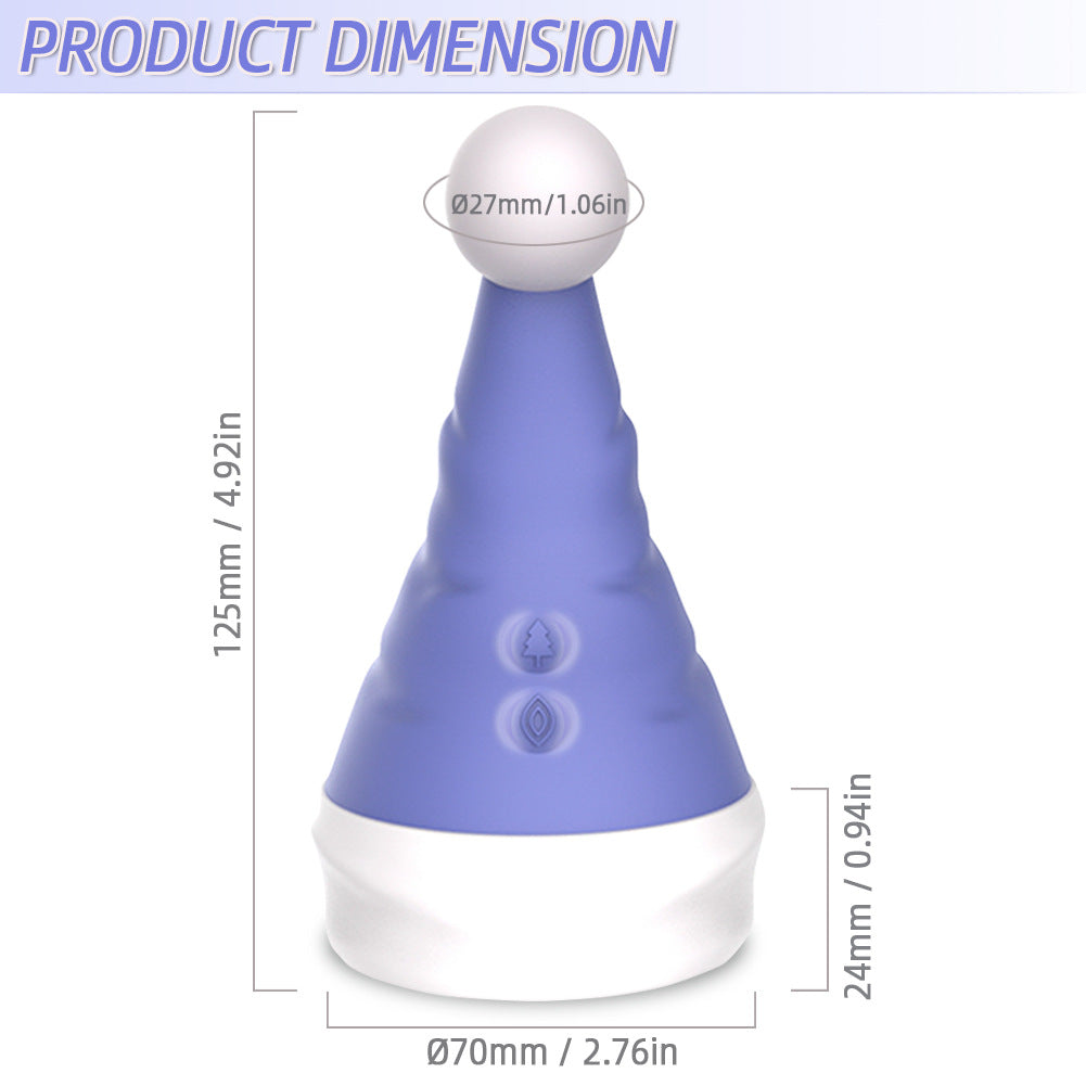 LRRH-Santa Hat Vibrator Gspot Vibrator, Clit Stimulation