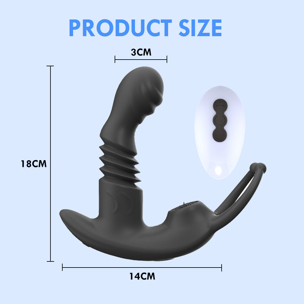 Wireless Electric Remote Controlled Ultimate Rotating Prostate Massager