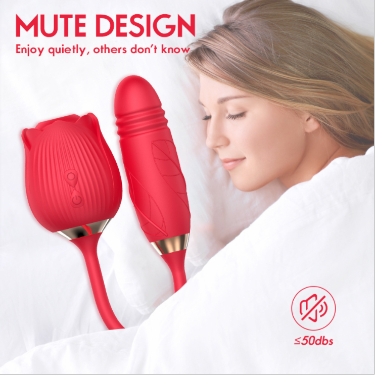 Rose Sex Toy 2 In 1 Sucking & Bullet Vibrator