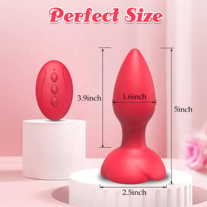 glass rose butt plug