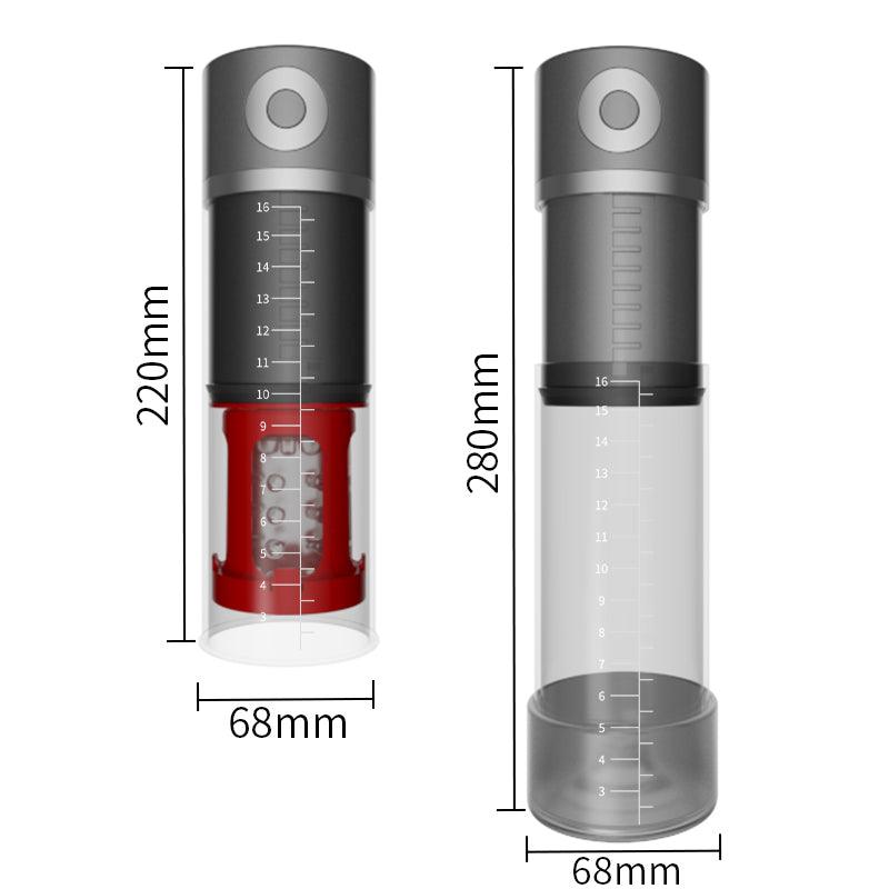 Burst Rector Penis training plus stroker male masturbator - Gawk 3000